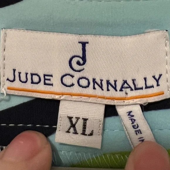 Jude Connally Megan Dress Jude Cloth in Blue and Green Wave - Picture 6 of 7